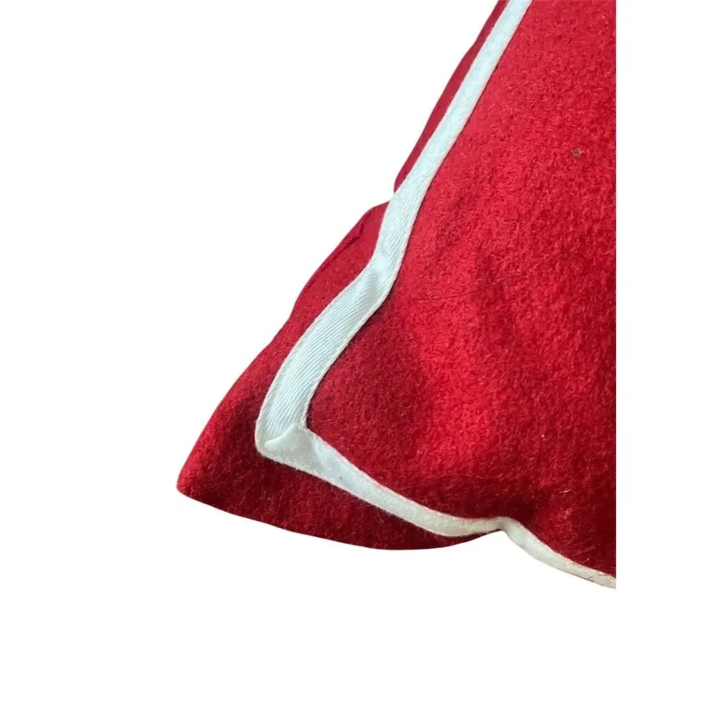 Gspirit Festive Christmas Pillow Cover Red Snowman Design 45x45 cm